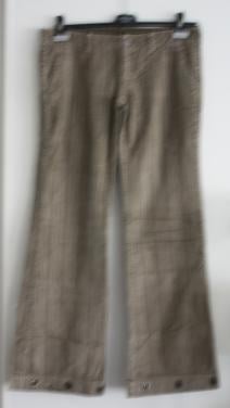 Bruin grijze ripbroek maat 30