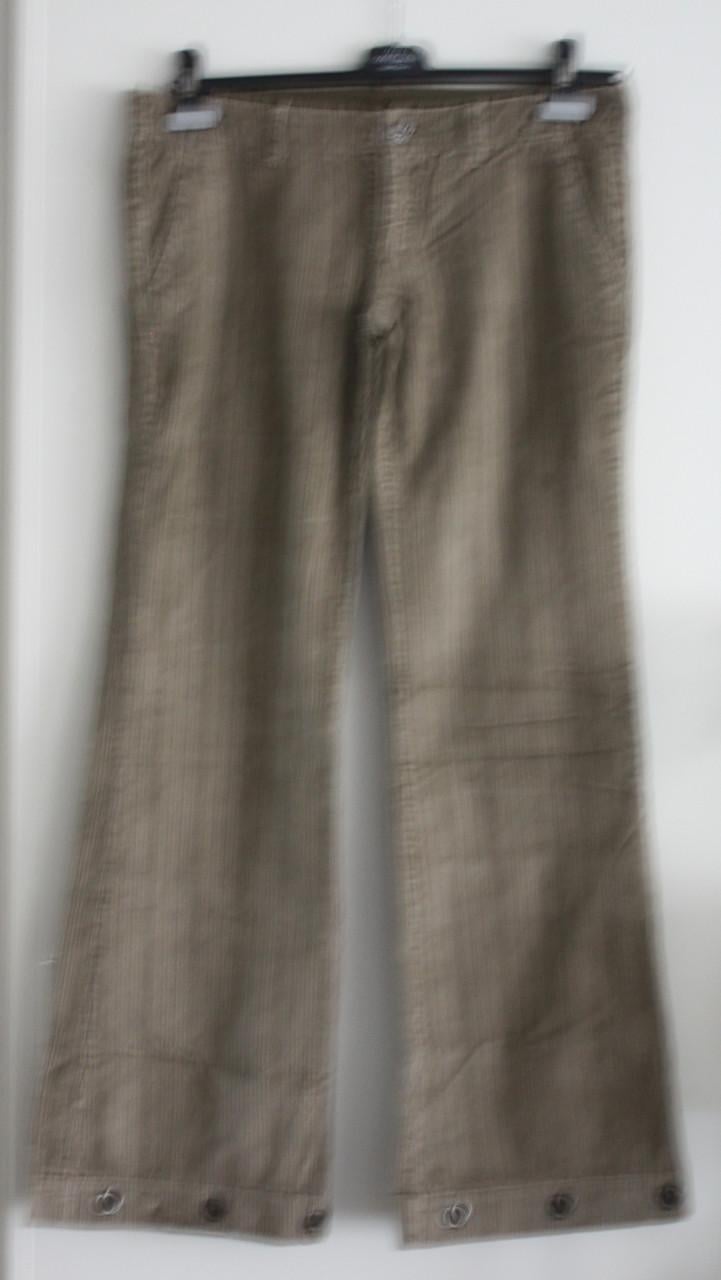 Bruin grijze ripbroek maat 30