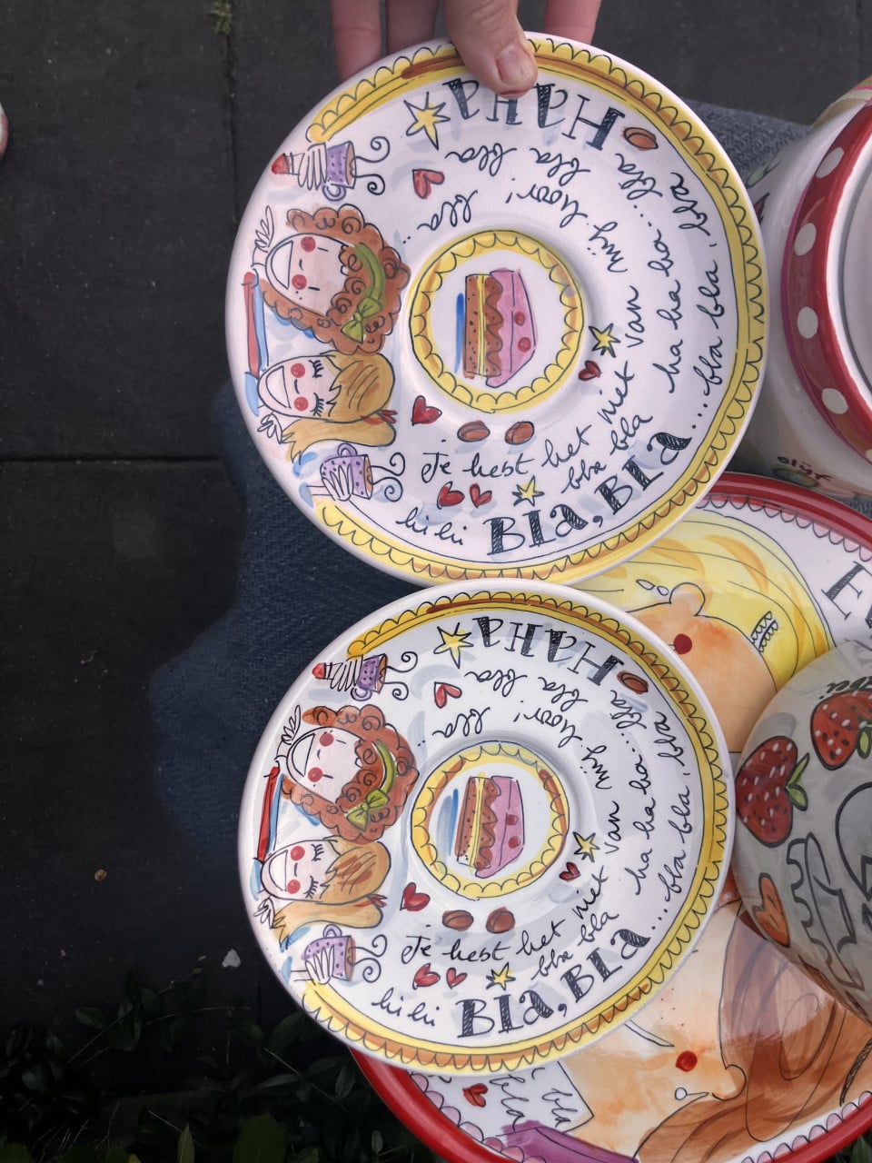 Blond Amsterdam meerdere servies stukken