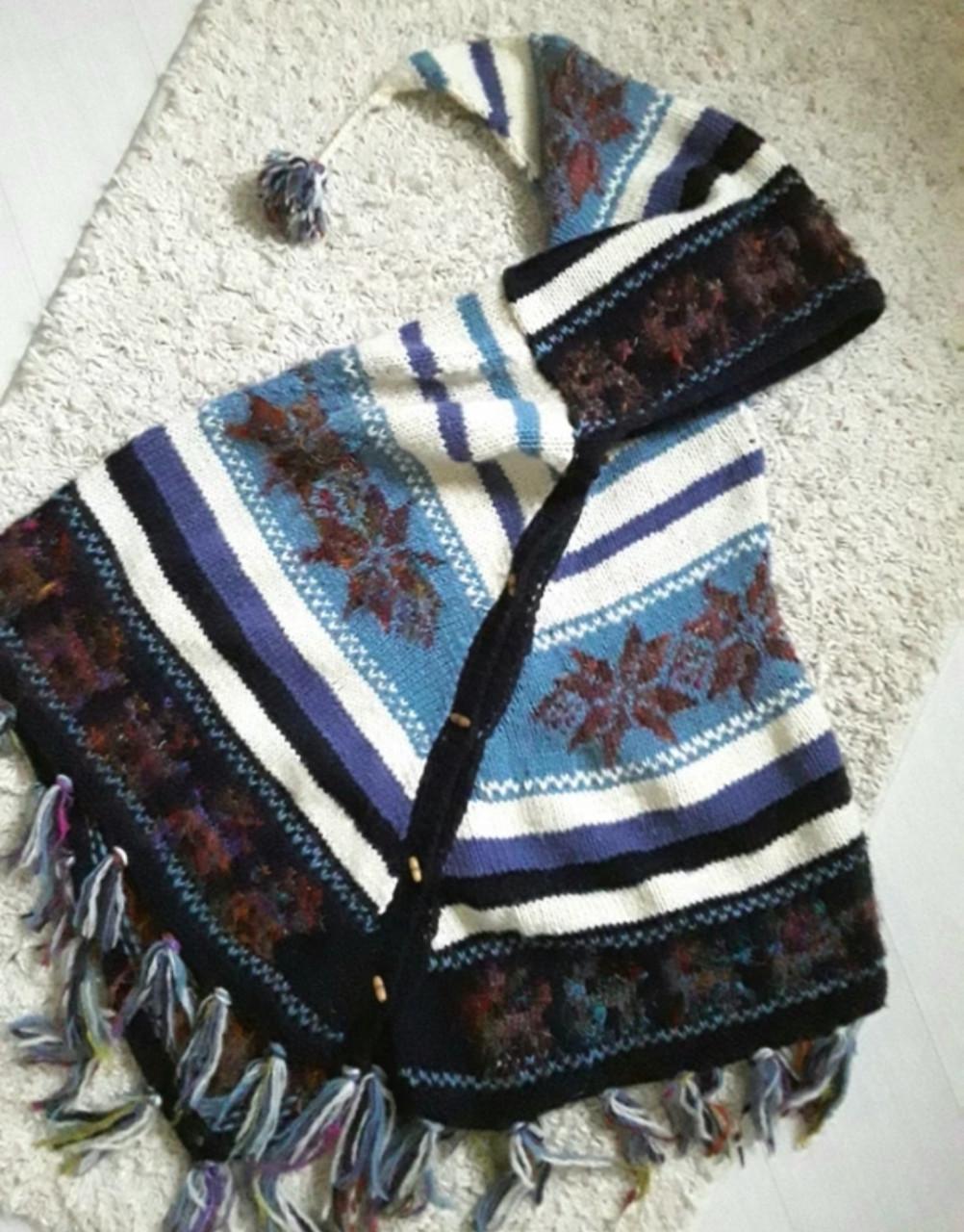 Wollen poncho