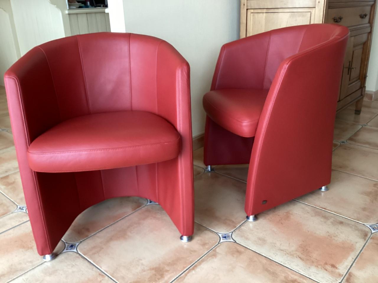 Rolf Benz stoelfauteuils(4 stuks)RB7300(als nieuw)