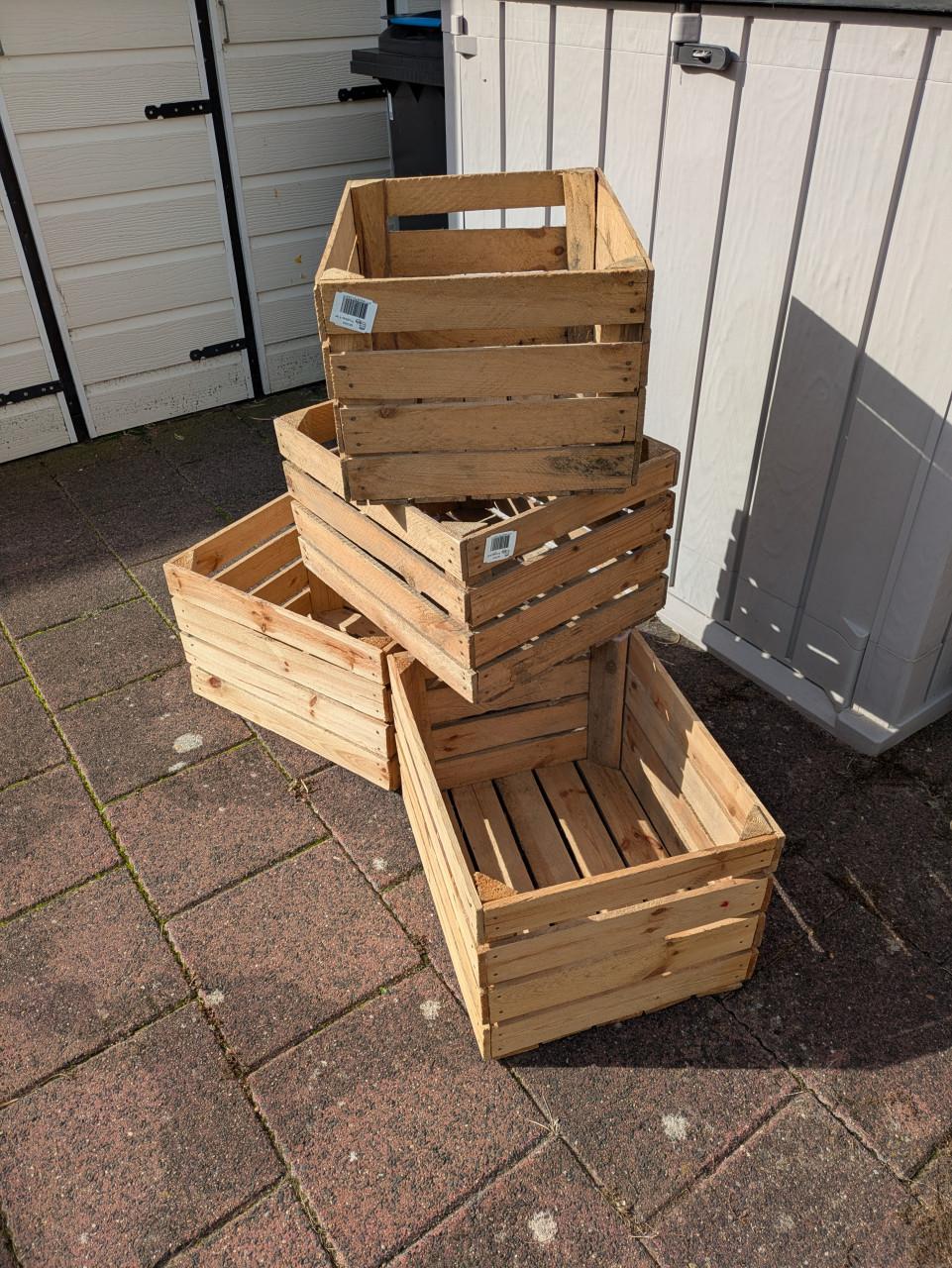 Houten kratjes