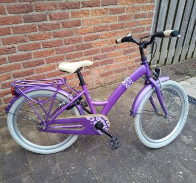 22 inch Loekie meisjes kinder fiets