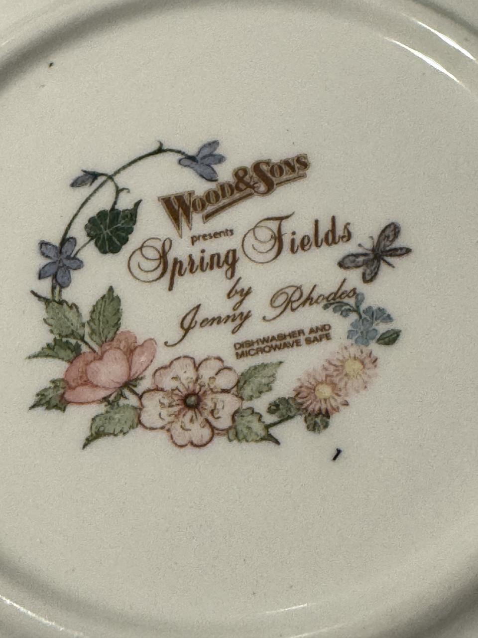 Servies Wood & Sons (compleet) Spring Fields by Jenny Rhodes