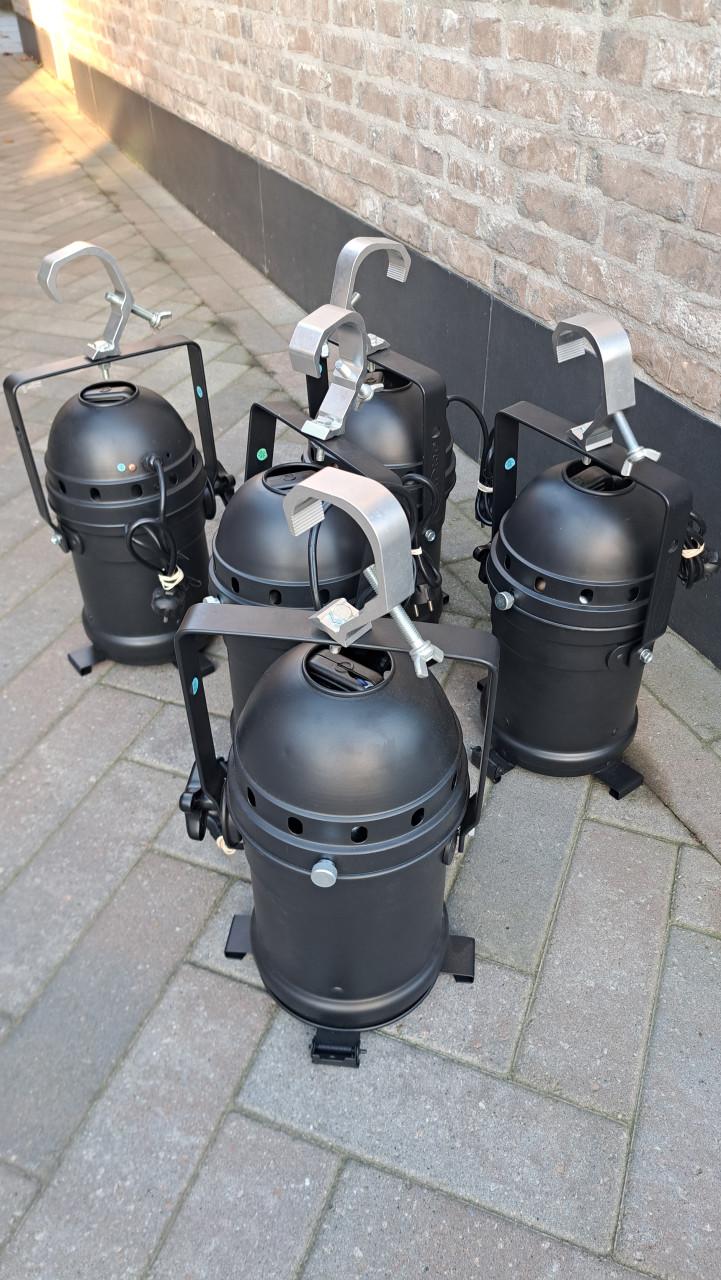 Showtec spots 5 stuks