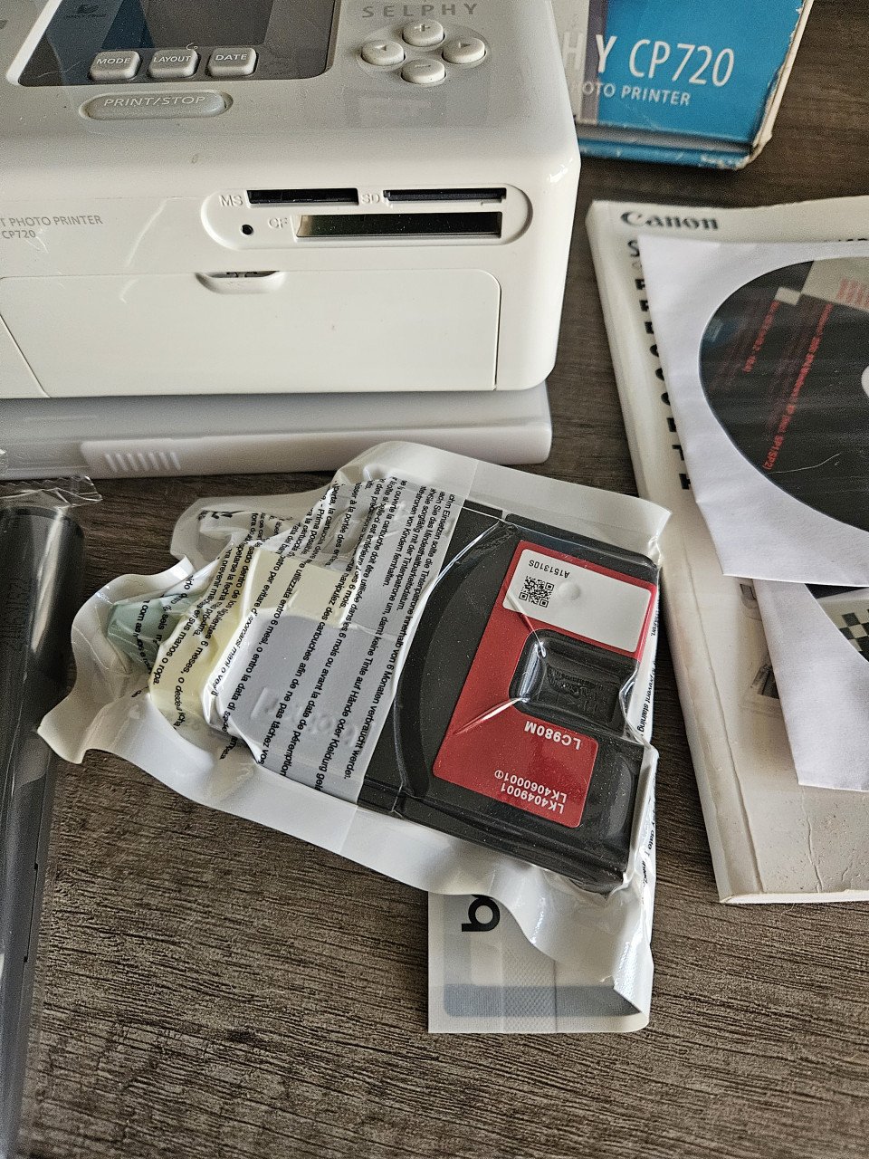 Zgan Canon SELPHY CP-720 draagbare fotoprinter/vanaf geheugenkaarten...