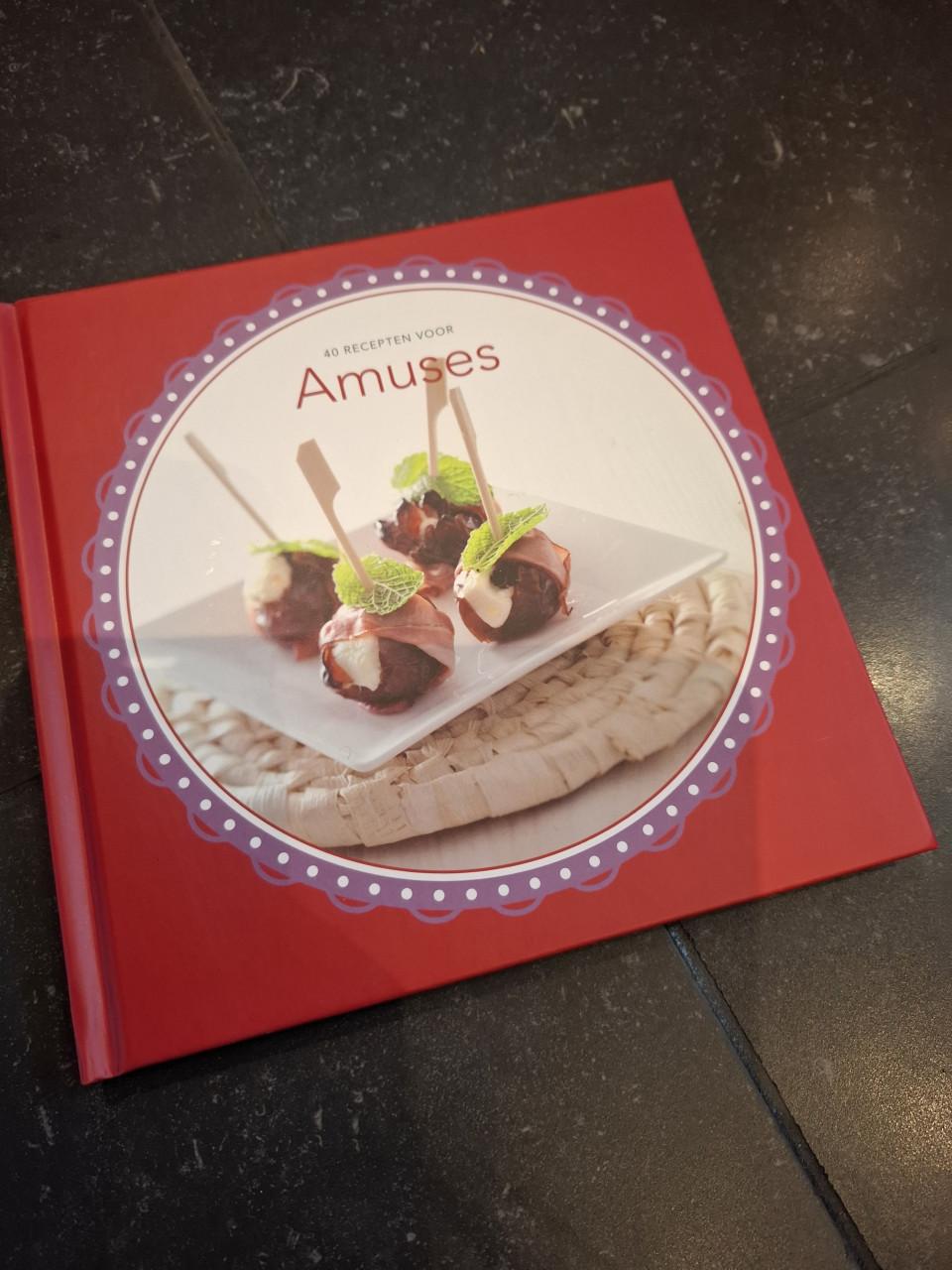 Kookboek amuses incl 6 amuse lepels