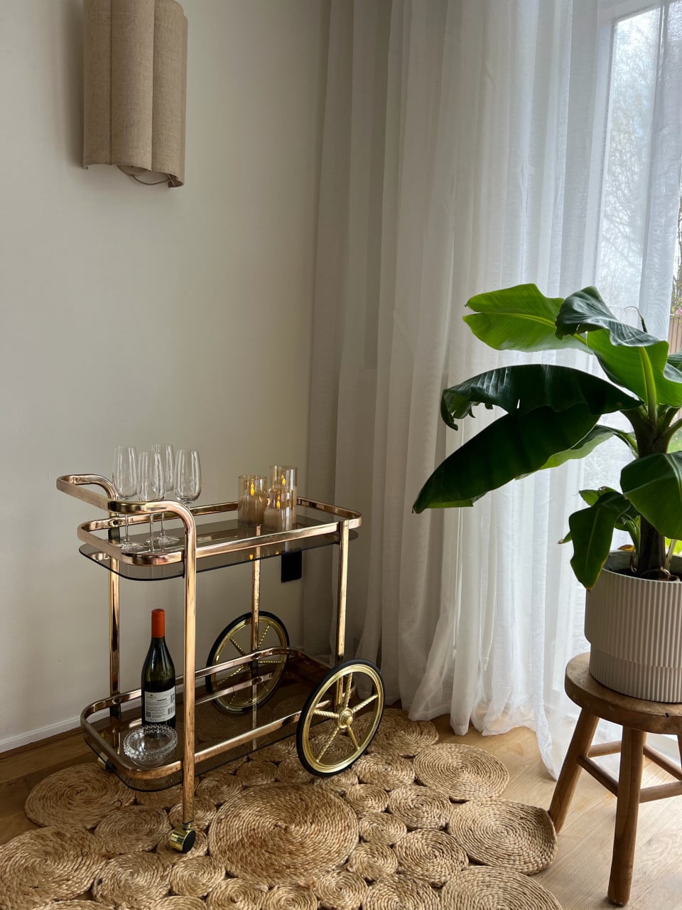 Prachtige vintage serveertrolley