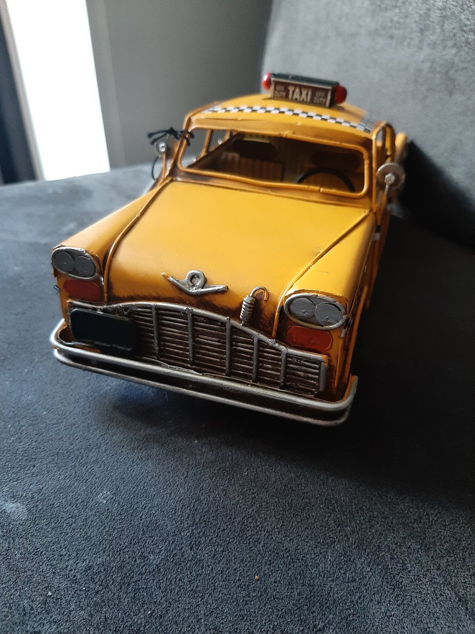 Blikken gele taxi