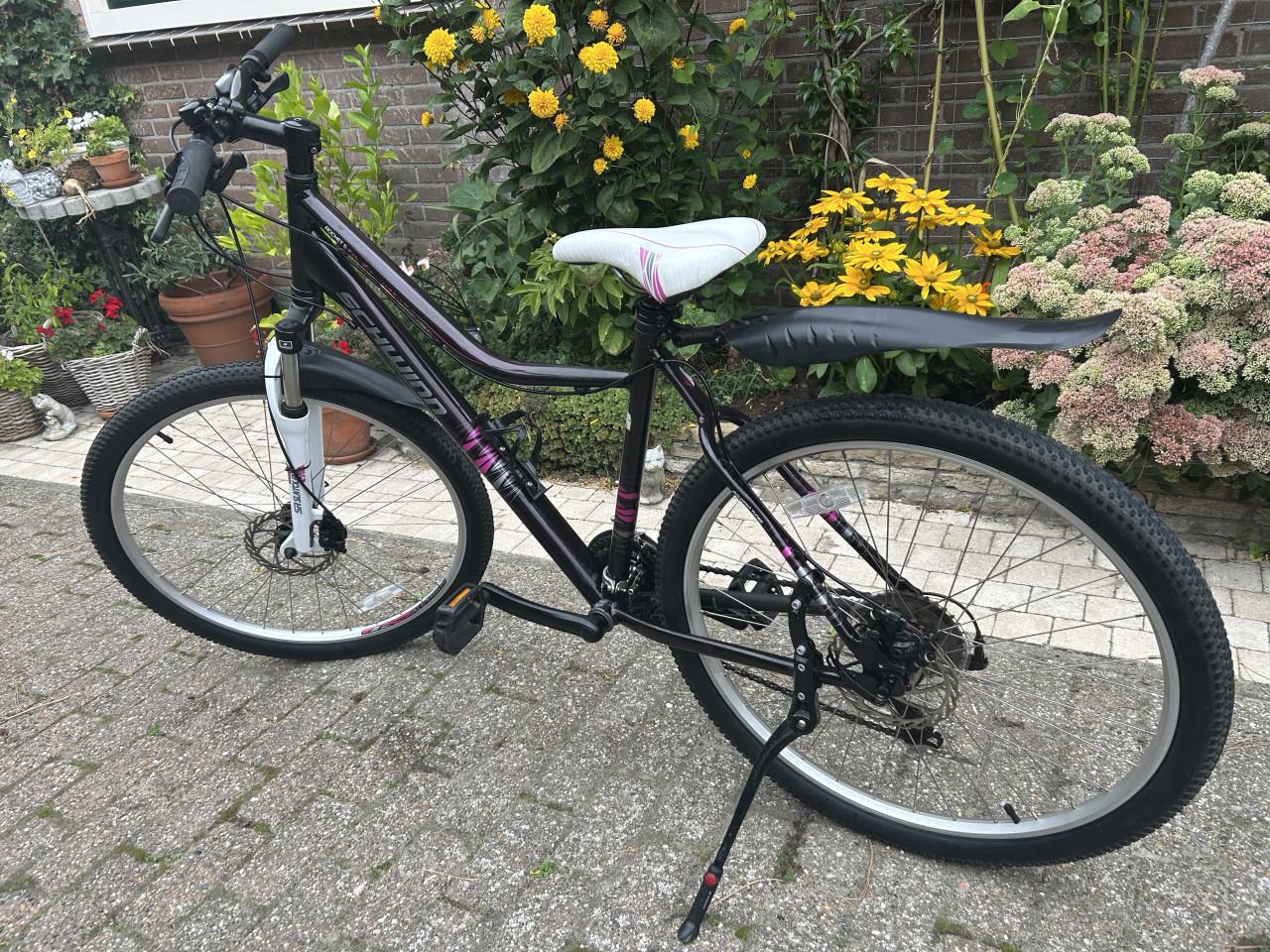 Mountainbike  Schwinn (dames) 26 inch, 21 speed, schijfremmen: zeer mooi.