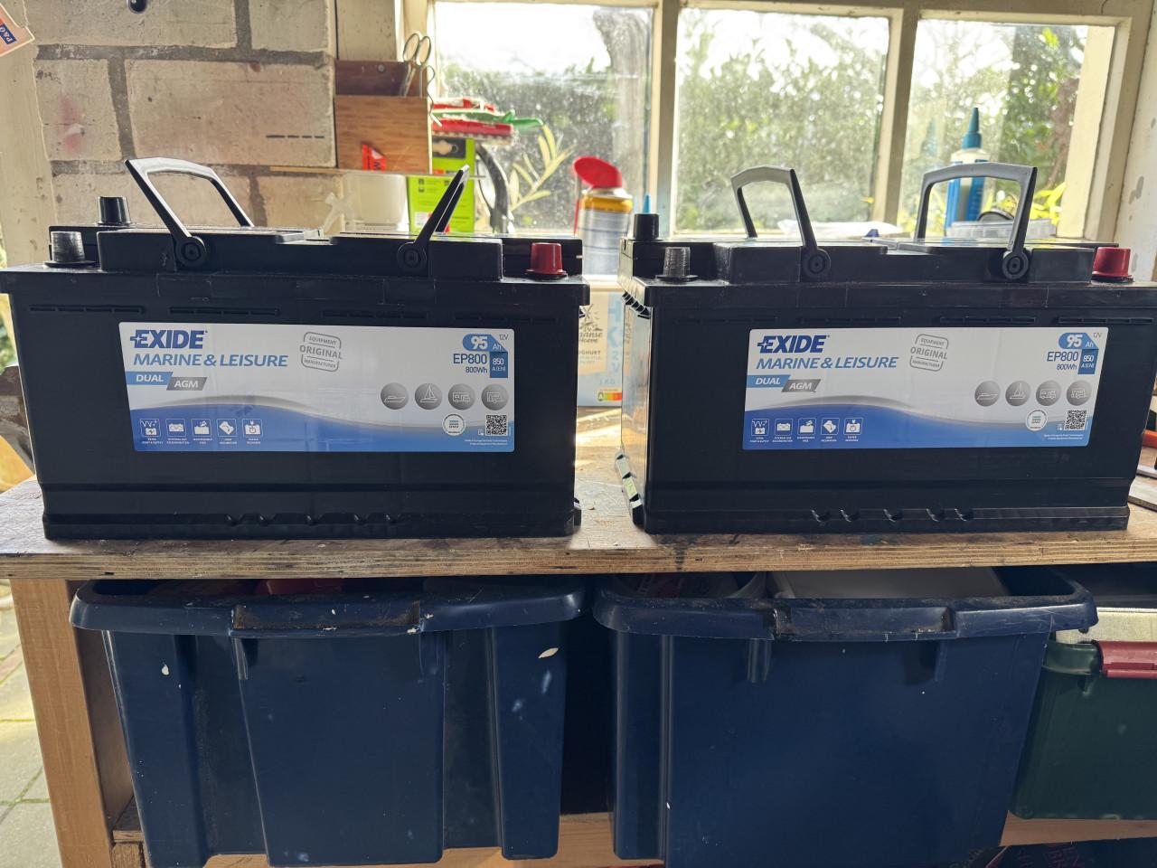 2 Exide 95 ah Accu’s