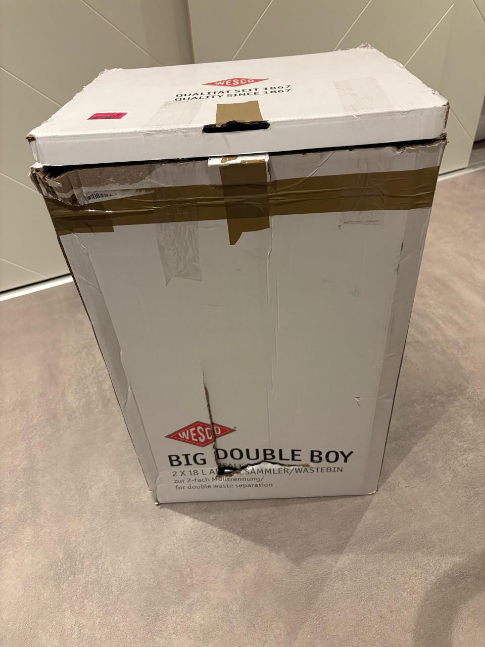 Wesco prullenbak mat wit