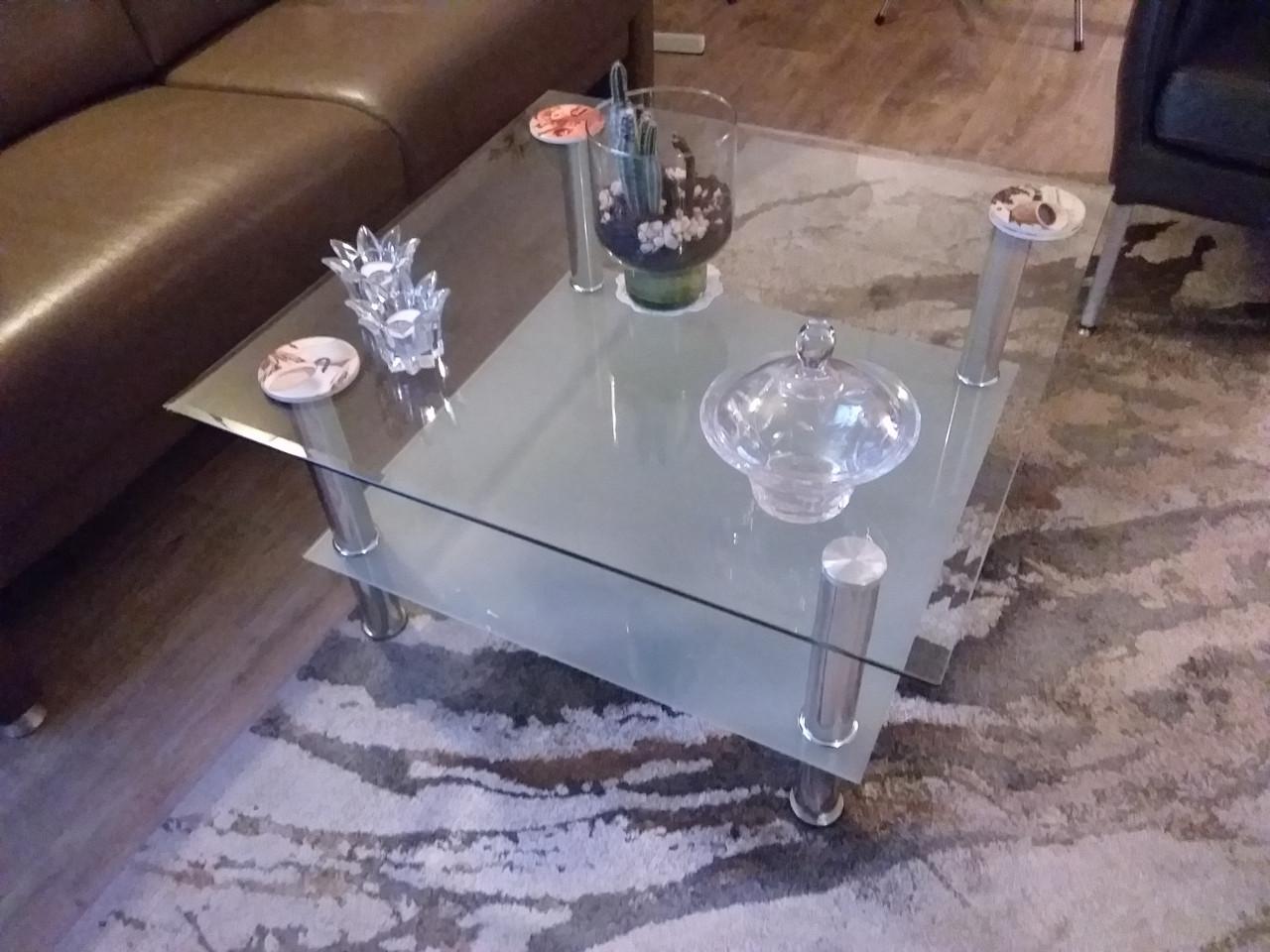 Glazen salontafel ( Gratis af te halen )