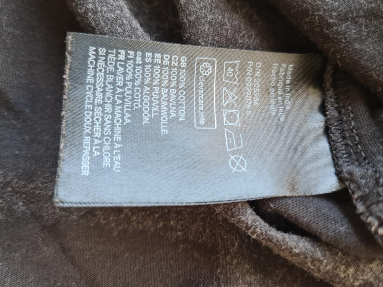 H&M zwart-beige Tie Dye jurk  Mt 122-128