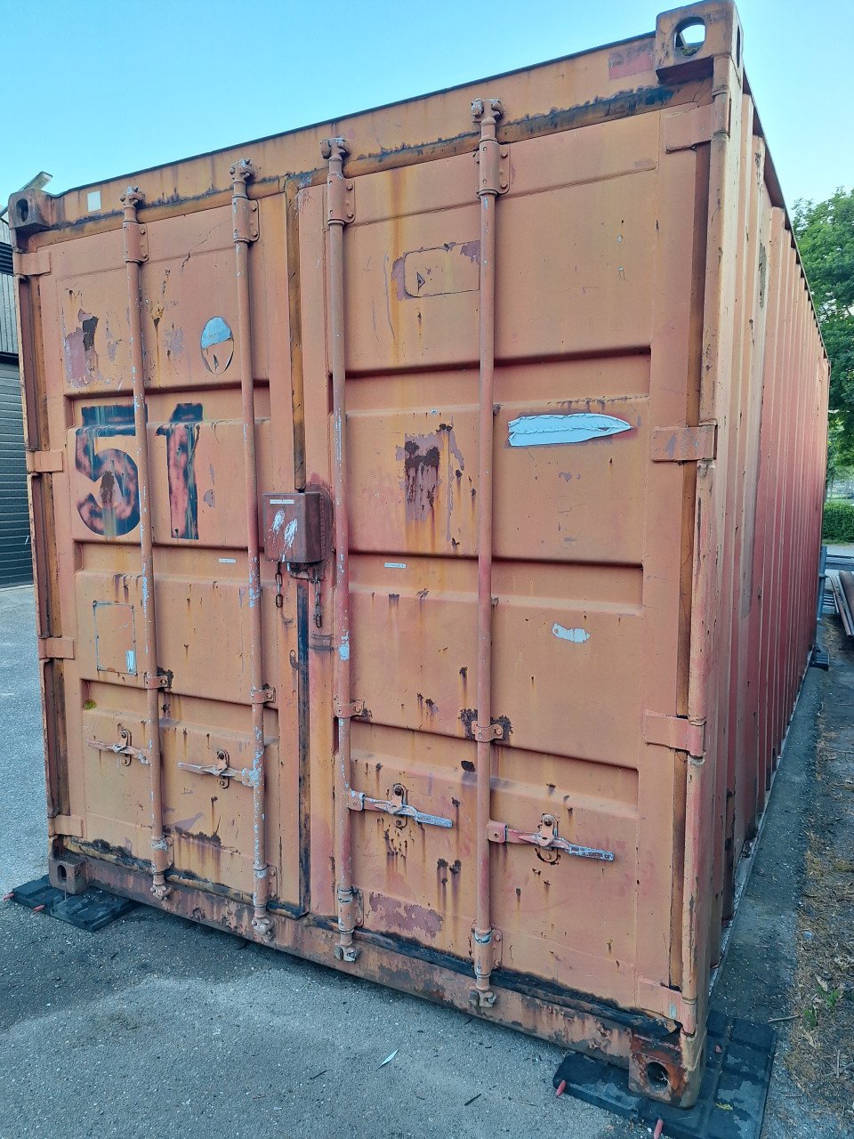 Container 20ft, zeecontainer, opslagcontainer, berging