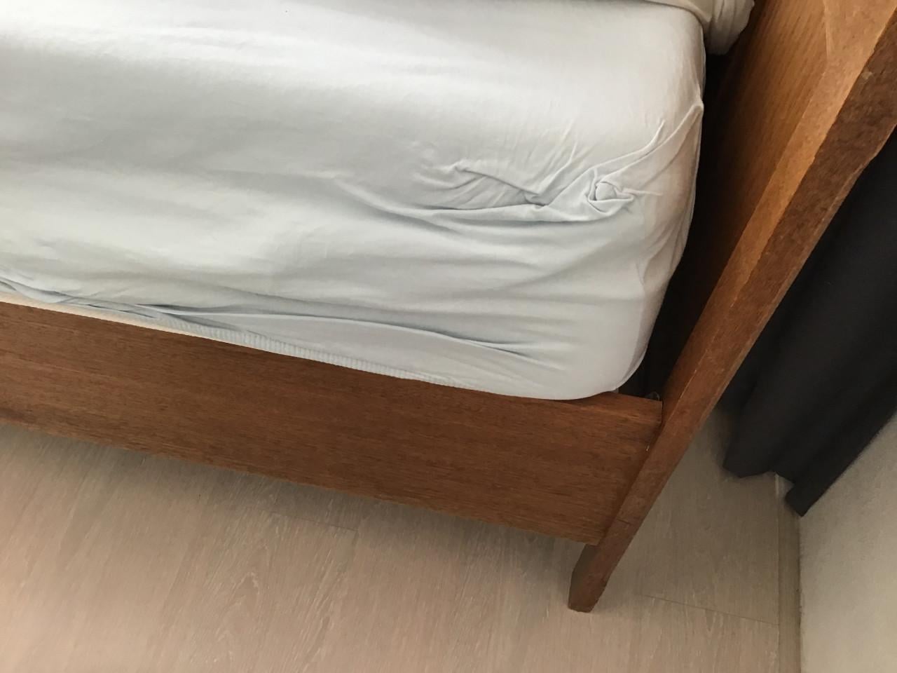 Twijfelaar bed ouderwets met matras en topper