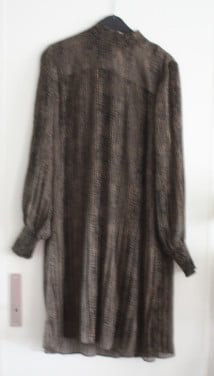 Nieuwe jurk zwart bruin goudkleur  maat xl