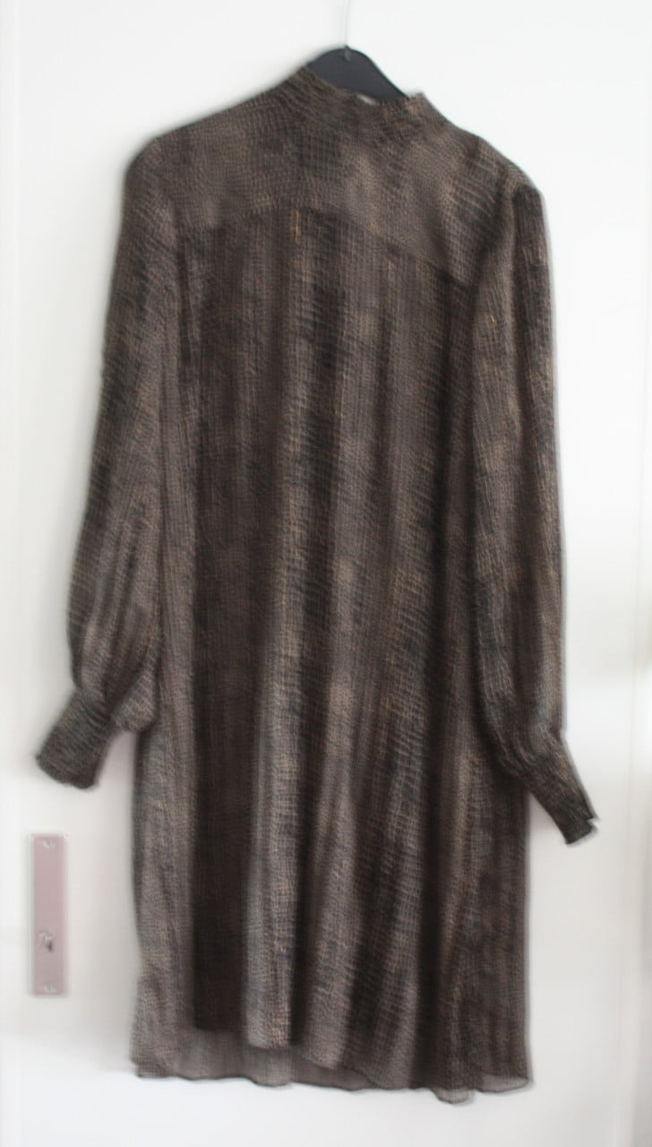 Nieuwe jurk zwart bruin goudkleur  maat xl