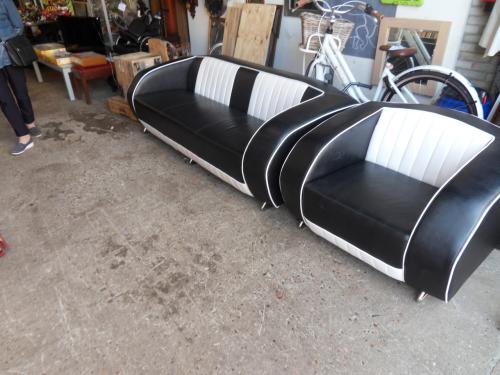 Retro bank en retro stoel