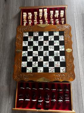 Vintage Chinees schaakbord