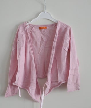 Licht roze wikkel vesrtje maat 86-92