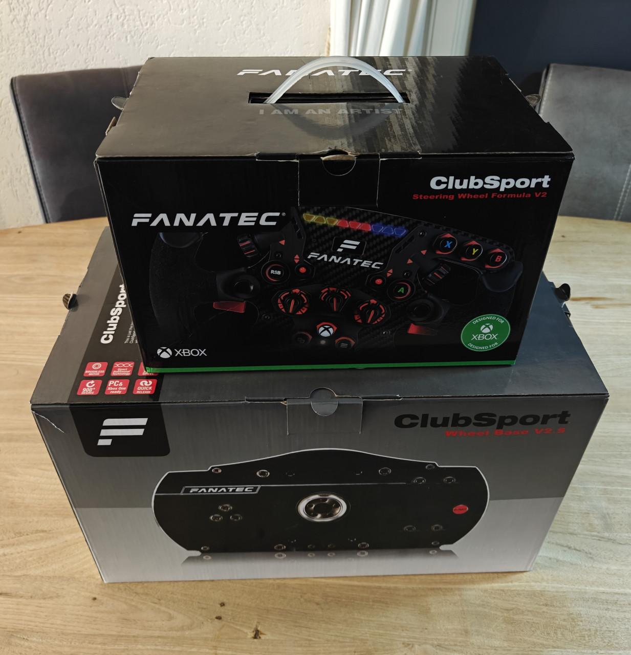 Fanatec Clubsport v2.5 wheel base + Formula v2 stuurwiel