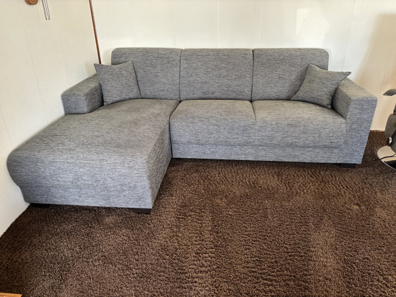 Moderne Hoekbank met Longchair - Grijs Stof