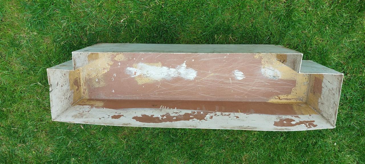 Waterdichte Aluminium Buitenbak voor kunststof Bloembak L=90 x B=24x H=23