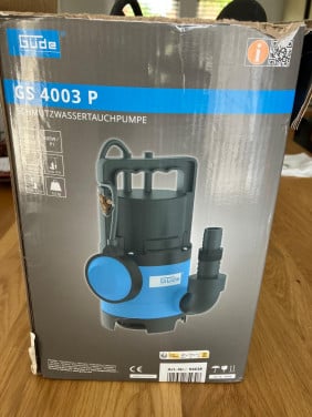 Waterpomp voor legen vijver