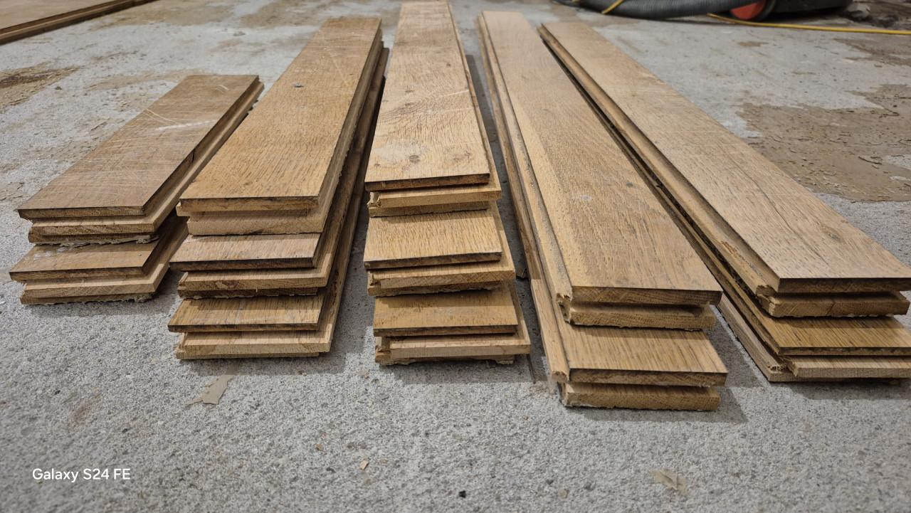 Massief rustiek eiken vloer