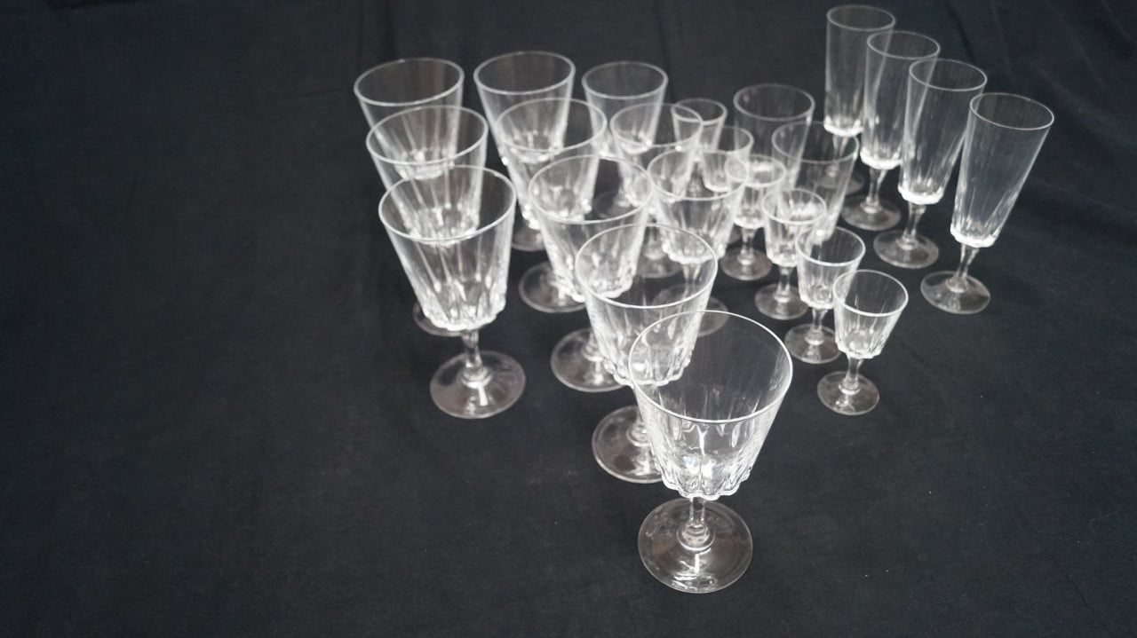 Cristal d'Argues durand luminarc "Versailles" glazen.