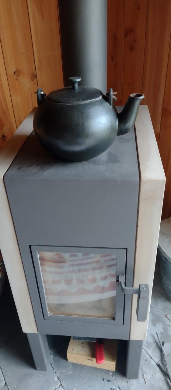 Water verdamper / gietijzeren ketel morsø.