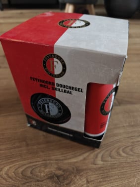 Feyenoord voetbal / skillbal set met douchegel