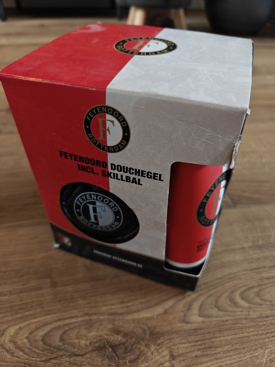 Feyenoord voetbal / skillbal set met douchegel