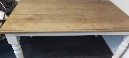 Landelijke eettafel brocant 90 x 160 cm