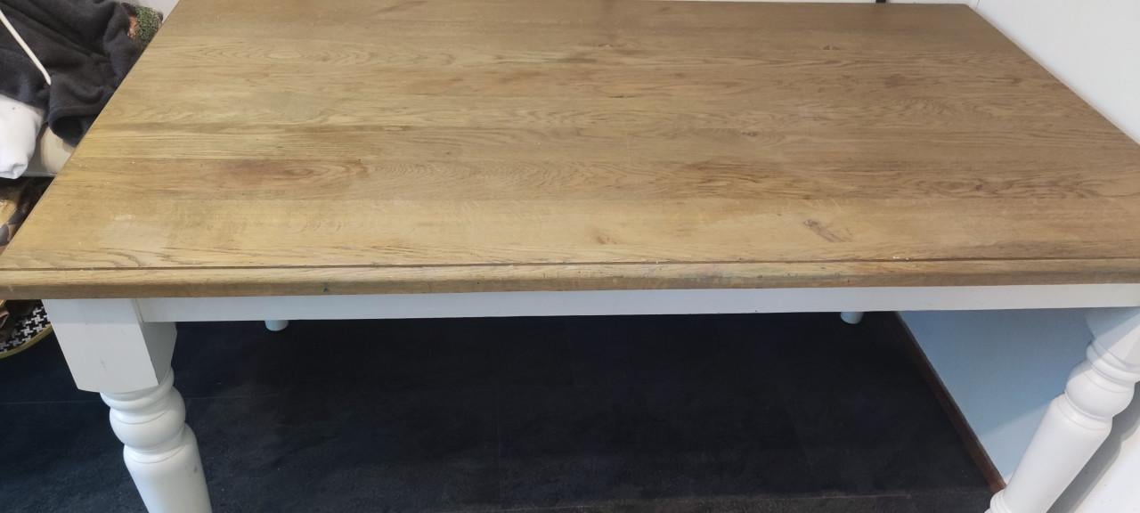 Landelijke eettafel brocant 90 x 160 cm