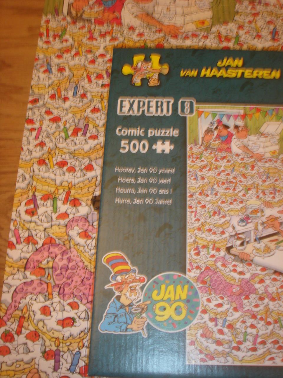 Te koop Complete Expert 8 Jan van Haasteren puzzel Hoera Jan 90 jaar