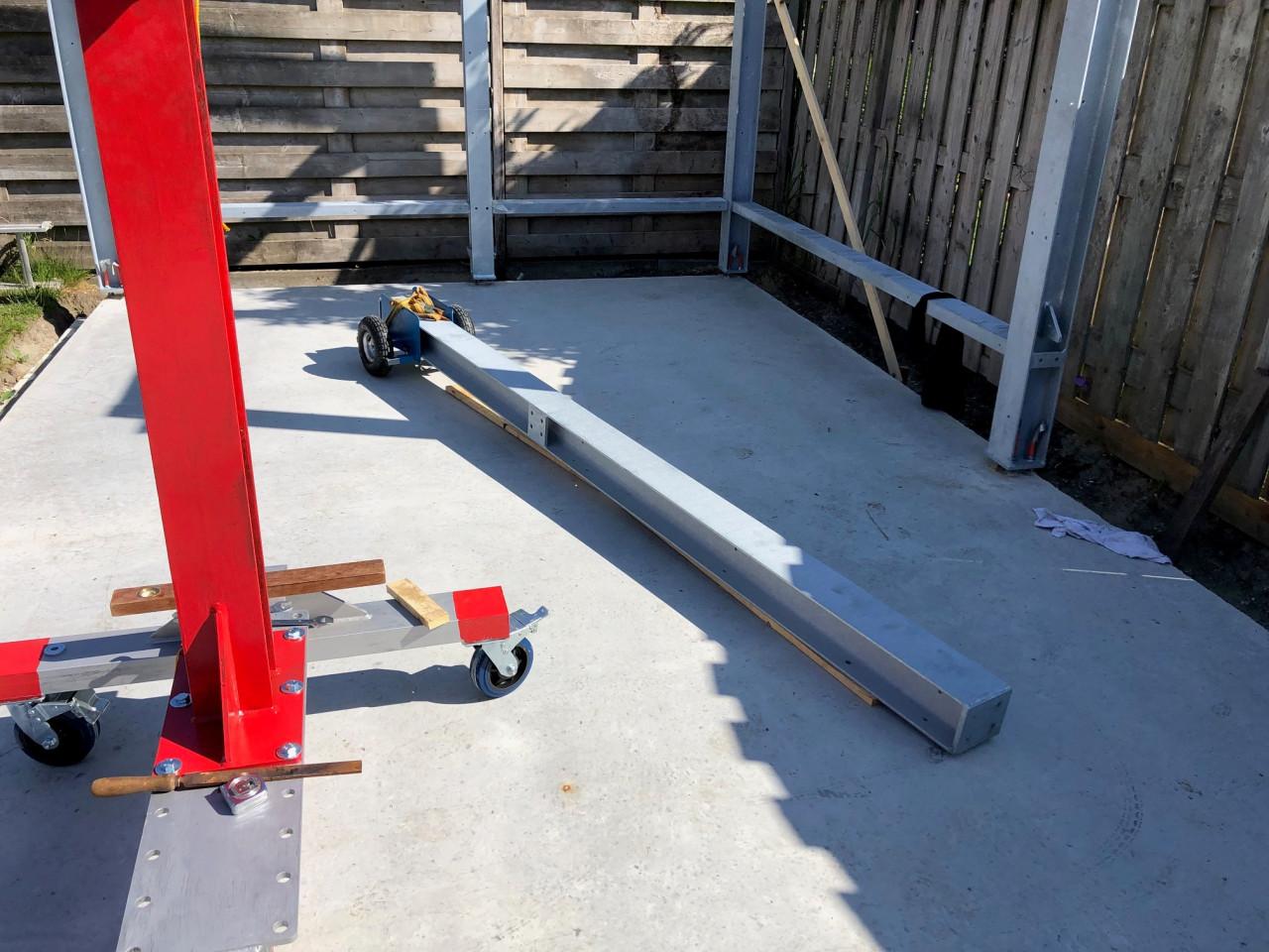 Mini (handmatige) bouwkraan