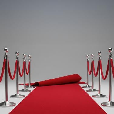 Rode loper voor evenement of feest