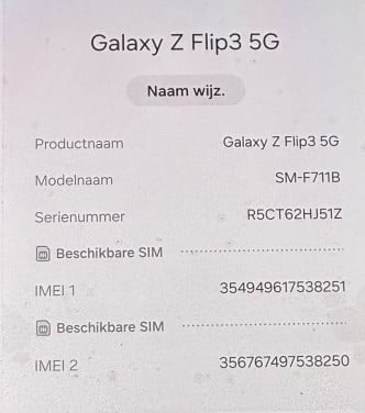 Samsung Galaxy Z Flip 3  5G  128mb