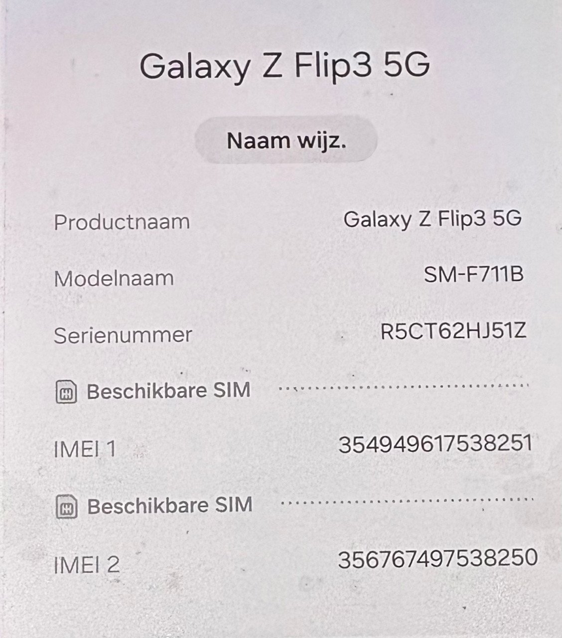 Samsung Galaxy Z Flip 3  5G  128GB