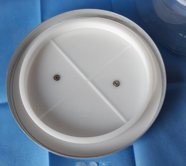 Glazen voorraadpot met deksel Ø 22 cm. , ↑ 16 cm.