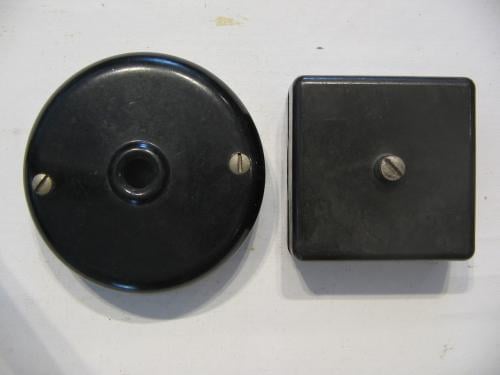 Bakeliete zwakstroom lasdozen.