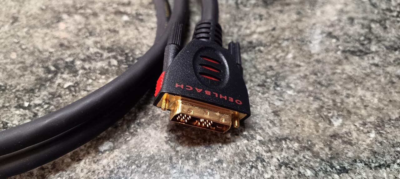 Degelijke Oehlbach HDMI naar DVI-24 pins.