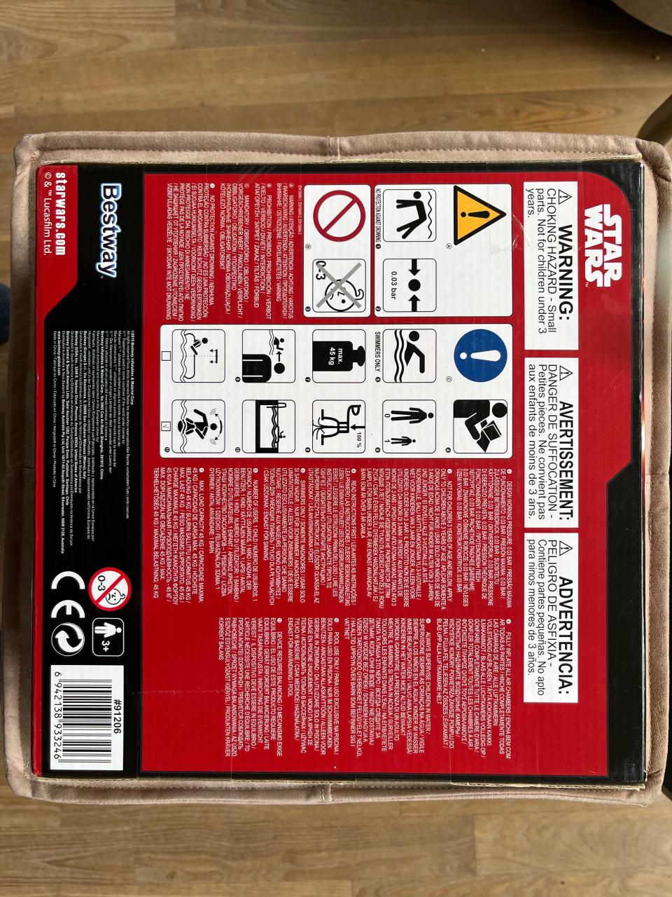 Star Wars X-Fighter Rider opblaasbaar zwembadspeelgoed