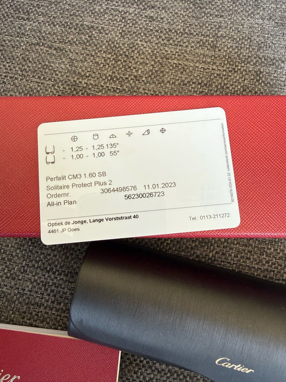 Originele Cartier Panthère CT0120O Bril met Toebehoren