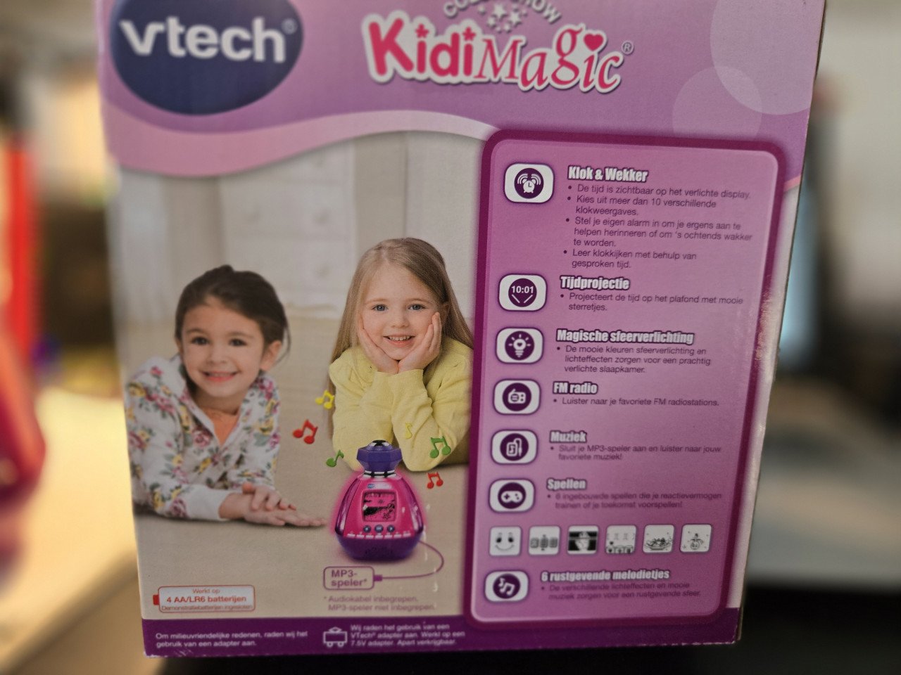 Vtech kidimagic 9in1 wekker roze
