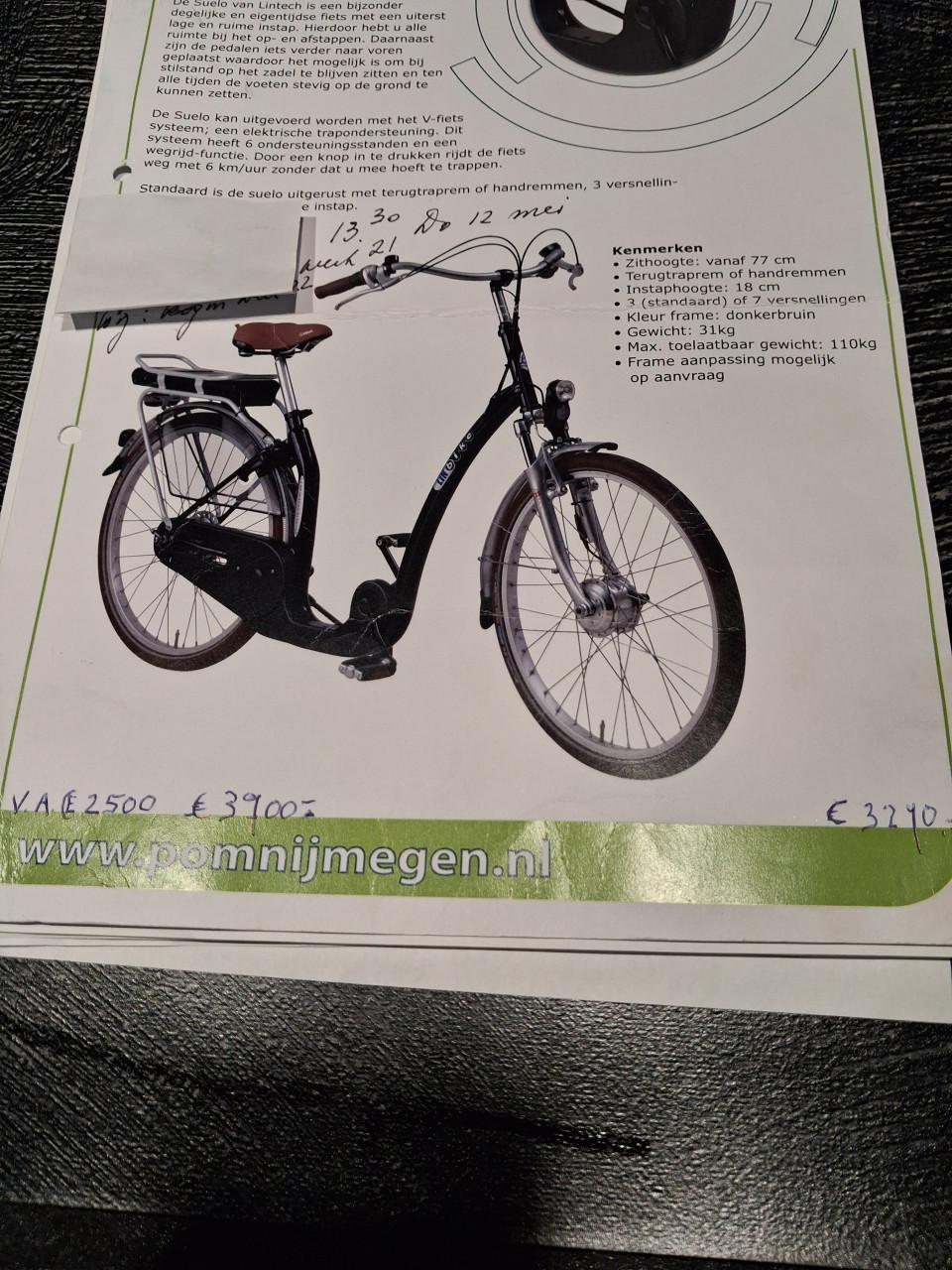 Ebike met extra lage instap
