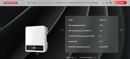 Goodwe omvormer GW8K-DT