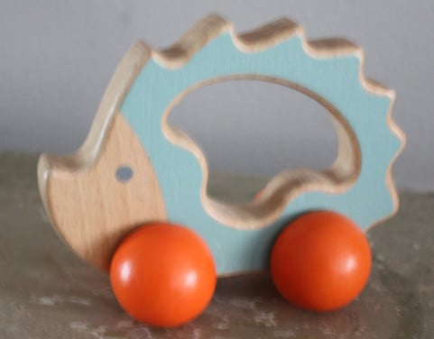 Houten egel speelgoed